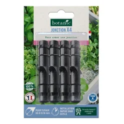 4 jonctions cannelées Ø 13/16 mm botanic® - Arrosage goutte à goutte