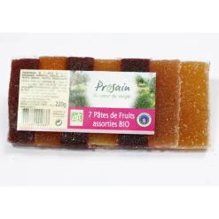 7 pâtes de fruits assorties - 220 gr