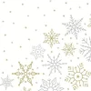 20 serviettes 3 plis Glistering snow - 33 x 33 cm