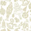 16 serviettes 3 plis Moments Vintage Decor - 33 x 33 cm