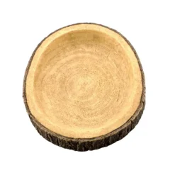 Abreuvoir pour terrarium effet bois rond 13 Aquavie - 12,5 x 12 x 1,5 cm