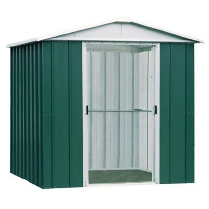 Abri de jardin métal sans plancher coloris vert sapin Yardmaster Trigano - 4,4 m²