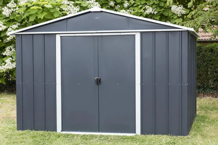 Abri de jardin métal sans plancher, anthracite TRIGANO JARDIN - Yardmaster - 6.24m²
