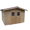 Abri en bois massif THE 342 x 302 x 235 cm livré