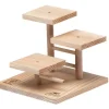 Accessoire pour maisonnette rongeurs arcade podium coloris beige en bois