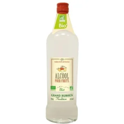 Alcool pour fruits bio 45°. La bouteille de 100 cl