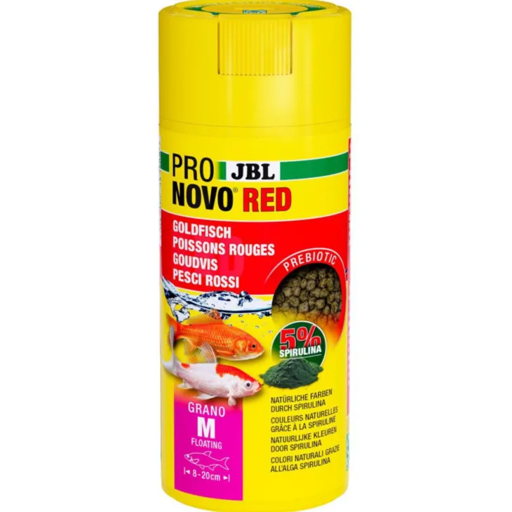 Aliment en granules pour poisons rouges JBL Pronovo red grano M – 250 ml