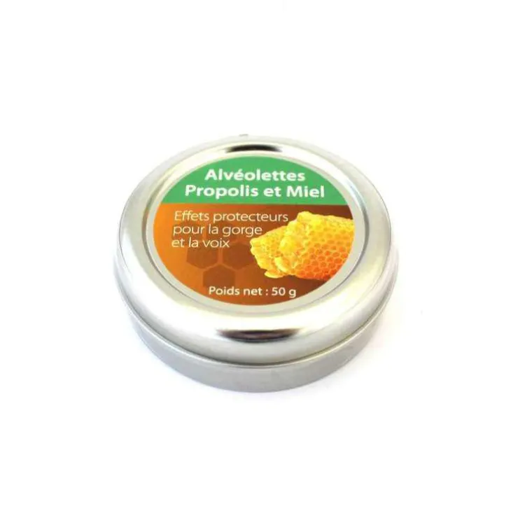 Alvéolettes à la propolis. La boîte métal de 50 g