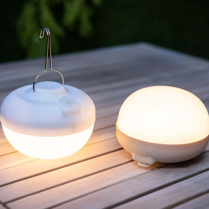 Ampoule portable et rechargeable Cherry coloris blanc