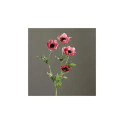Anémone rose artificielle H64 cm