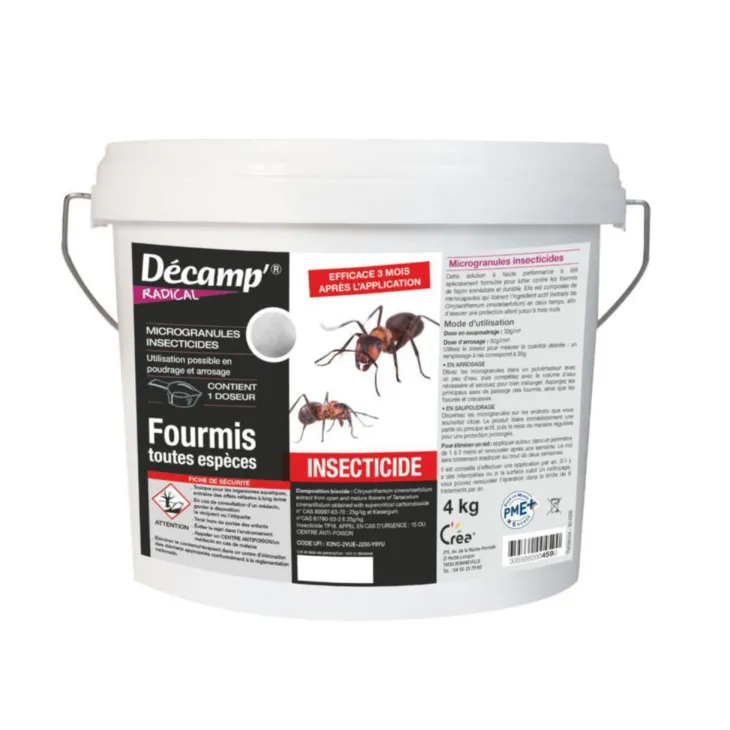 Anti-fourmis en micro-granules en seau Décamp - 4 kg