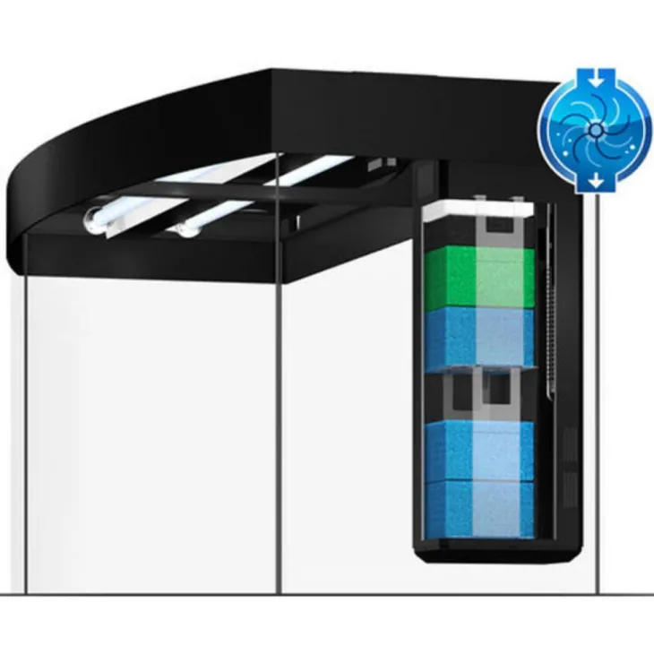 Aquarium complet chêne clair, version LED - JUWEL AQUARIUM Vision 450 - 450L
