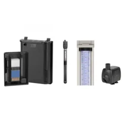 Aquarium tout équipé, noir, AQUATLANTIS AQUARIUM Splendid 120 - 293L