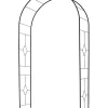 Arche en métal noir à tube rond Louis Moulin Basics Vitrail - 130 x 50 x 250 cm