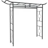 Arche en métal noir charbon Louis Moulin Zen - 175 x 50 x 237 cm