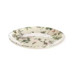 Assiette à dessert Champetre coloris multicolore en grès - Ø 21 cm