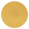 Assiette à dessert coloris jaune en grès Vésuvio - Ø 21 cm