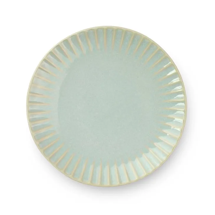 Assiette à dessert en grès réactif vert Adele - Ø 21 cm