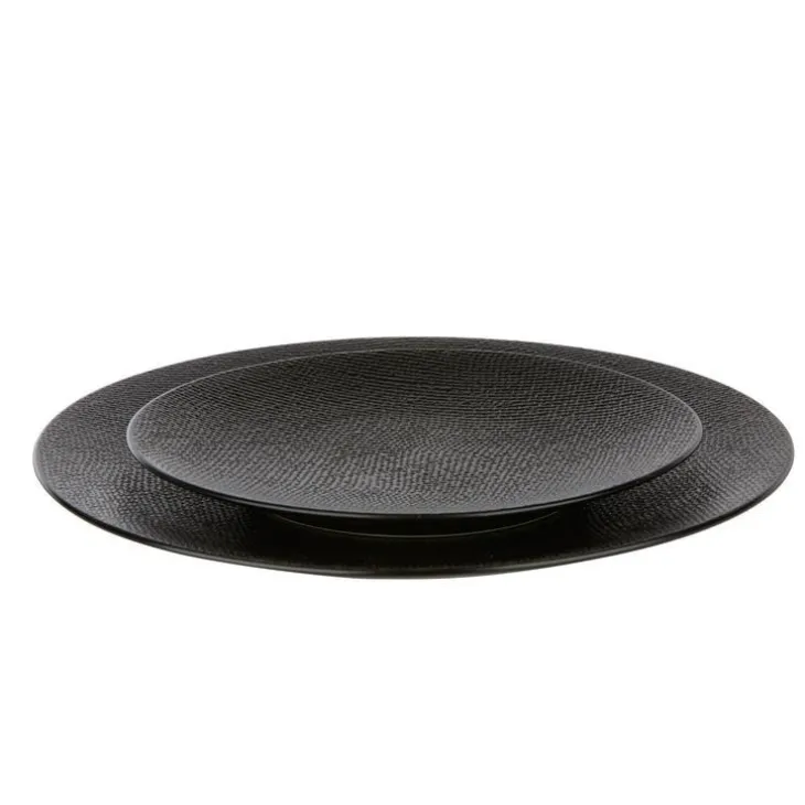 Assiette à dessert Vesuvio noire Ø 20,5 cm