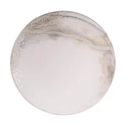 Assiette Mojave coloris beige en grès - Ø 27 cm