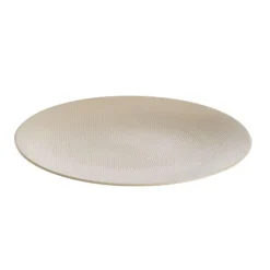 Assiette plate Vesuvio blanche en grès Ø 27 cm