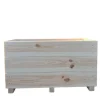 Bac en bois naturel non huilé - 70 x 34 x 40,5 cm