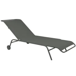 Bain de soleil en acier et toile textilène coloris romarin Coolside Fermob - 201 x 78 x 30 cm