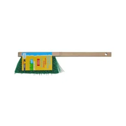 Balayette à long manche beige/vert 41 cm