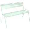 Banc coloris bleu en acier Monceau - 116 x 60 x 85 cm
