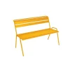 Banc coloris jaune en acier Monceau - 116 x 60 x 85 cm