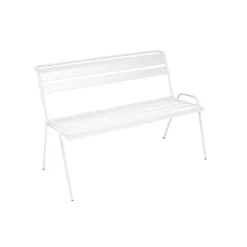 Banc de jardin 2 à 3 places coloris blanc coton Monceau Fermob - 116 cm