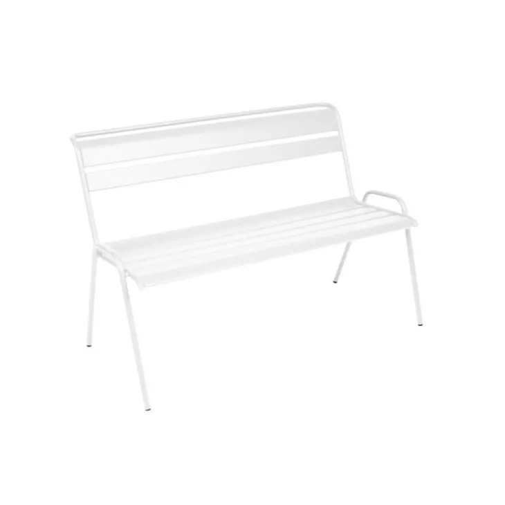 Banc de jardin 2 à 3 places coloris blanc coton Monceau Fermob - 116 cm