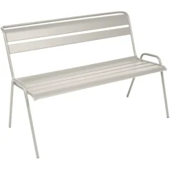 Banc Monceau coloris gris en acier Fermob - 116 x 60 cm