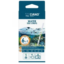 Bandes de test d'eau 6-en-1, CIANO - kit d'analyse rapide et précis
