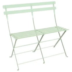Banquette bistro 2 places coloris vert en acier Fermob - 88 x 29 cm
