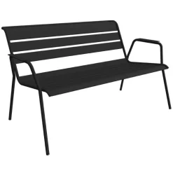 Banquette lounge Monceau coloris gris en acier Fermob - 132 x 82 cm