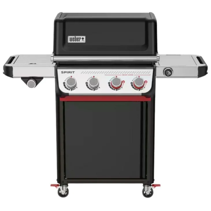 Barbecue au gaz Spirit EP-435 coloris noir en acier émaillé Weber - 118 x 65 x 13 cm