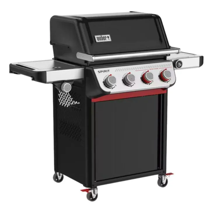 Barbecue au gaz Spirit EP-435 coloris noir en acier émaillé Weber - 118 x 65 x 13 cm