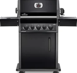 Barbecue Rogue avec 3 brûleurs et réchaud latéral coloris noir Napoleon - 130 x 64 x 122 cm