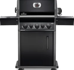Barbecue Rogue avec 3 brûleurs et réchaud latéral coloris noir Napoleon - 130 x 64 x 122 cm