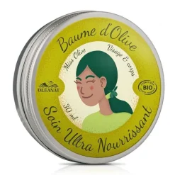 Baume d'huile d'olive bio. Le pot de 30 ml