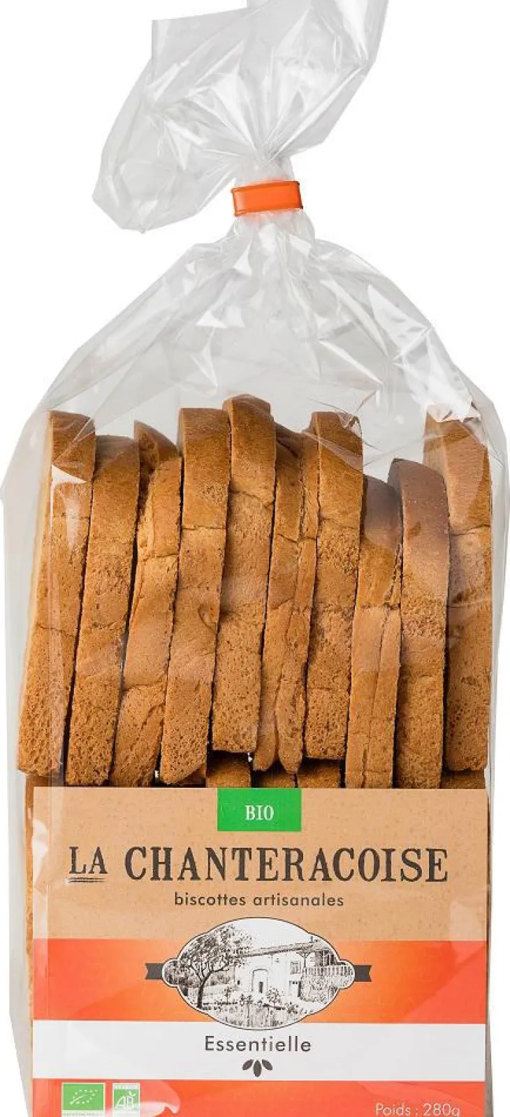 Biscottes bio nature Essentielle Chanteracoise - 180 g