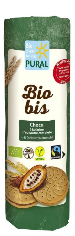 Biscuit Biobis au chocolat et épeautre bio Pural - 320 g