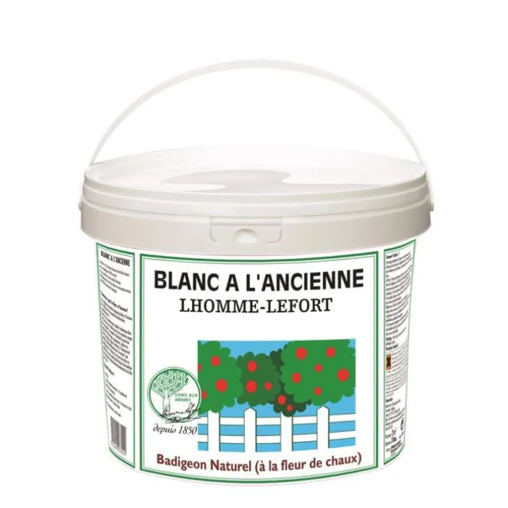 Blanc à l’ancienne Seau 3 L 22,3x22,3x19,2 cm