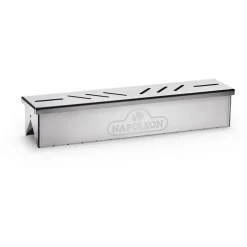 Boitier de fumage gris en acier inoxydable 42 x 4,6 x 7 cm