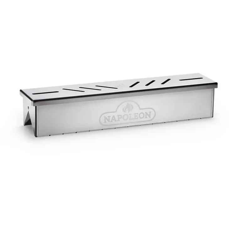 Boitier de fumage gris en acier inoxydable 42 x 4,6 x 7 cm
