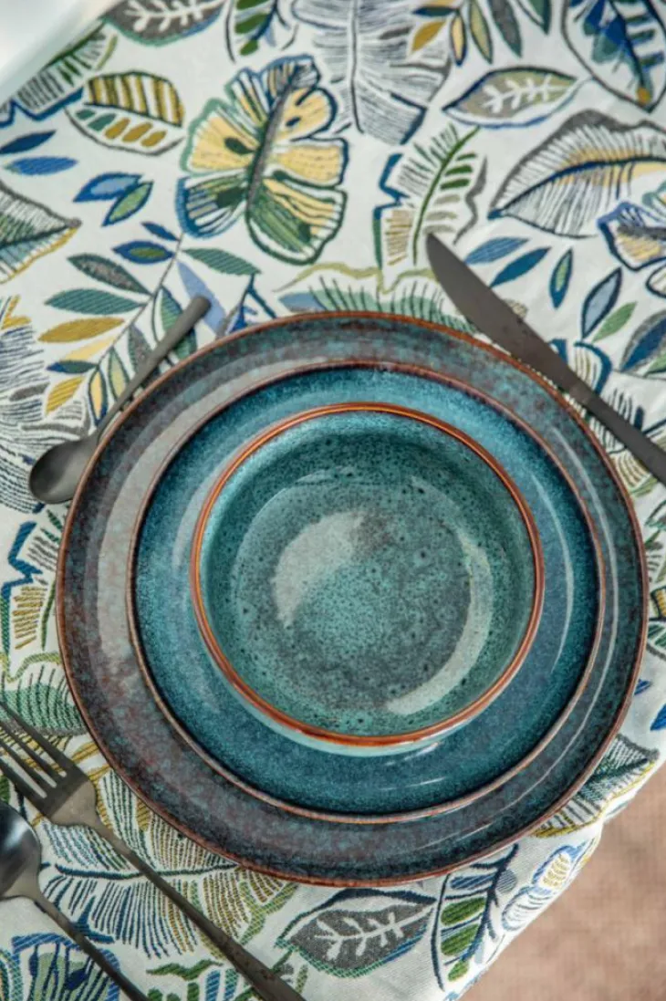 Bol coloris bleu en grès réactif Volga - Ø 15 cm