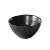 Bol déjeuner en grès réactif gris anthracite Médard de Noblat collection Vertigo Volcan - Ø 15,5 cm