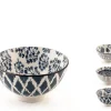 Bol en porcelaine bleu et blanc Estival - Ø 10 x H 8 cm
