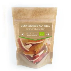 Bonbons bio au miel crocodiles - 120 gr